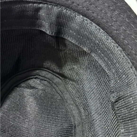 Vintage Women's Black Lace And Jewels Beads Top Hat Embellished Bucket One Size - Picture 5 of 8